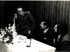 L-r: Yakov Kedmy (Kazakov),  Boris Kochubievsky, ?, in a public meeting in Israel, 1972, co B. Kochebievsky