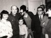 Friends-refuseniks meet with Vladimir Lifshitz in his home after his return from imprisonment. From the left: Anna Lifshitz, Vladimir Lifshitz, Masha Lifshitz, ?, ?, Boris Kelman, ?. Leningrad, March 18, 1987. co RS