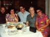 In Taratutas' apartment. From the left: Aba Taratuta,  wife of Leonid Reines - Elizaveta Reines, Leonid Rainis, mother of Leonid Rainis Zinaida, Ida Taratuta. Leningrad, end of 1970s,  co RS