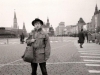 Alik Burshtein in Moscow in  Red Square. Came to Moscow to get exit visas and to say at last good-bye to that country. 1987, co RS