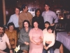 From the left: sitting – Yuri Shpeizman, Nelli Shpeizman, ?, ?, Anna Lifshitz with her daughter Masha; standing – a guest from abroad, Haim Solodukha, two guests from abroad. Leningrad, 198?. co RS
