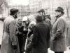 Michael Beizer ( left) carries out a tour on Jewish places of St.Petersburg-Petrograd-Leningrad. Leningrad, beginning of 1980s, co RS