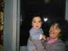Wife of Grigori (Zvi) Wasserman ? Wasserman with her baby. Leningrad, 1986 co RS
