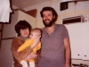 Pavel Astrakhan and his wife Sofia Baksar with their baby, daughter Lilia. Leningrad, 1983, co RS