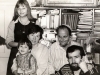 Evgenia Utevsky, Natalia Utevsky with Misha Rokhlin in her lap, Lev Utevsky, Leonid (Elimelekh) Rokhlin. Leningrad, 1980, co RS