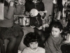 Children of refuseniks. In the foreground - Liza Wasserman (12, 7 years in refusal); behind her - Yana Dzhanashvili (6, 5 years in refusal); in the background, from the left: Olia  (Dina)  Waynerman-Nayfeld?  (6, 5 years in refusal), Misha ? (with a drum), Masha  Nilva (8, 6 years in refusal). Leningrad,  co RS