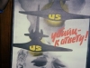 Anti-Amerticani poster in Evgenii Lein's apt. Leningrad, co Frank Brodsky