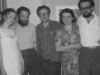 Exhibition of Evgeni Abezgaus, Leningrad 1975: Nina Boguslavskaia, David Chernoglaz, Alexander Boguslavsky, Irina Boguskavskaia, Lev Yagman, co RS.