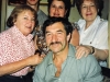 From the left: standing - Shirley Goldstein, Galya Kremen, Lynn Singer; sitting - Michael Kremen, Moscow, 19??, co RS