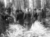 First Jewish Song Festival. Plainclothes KGB and police officers are watching Moscow Jews. Moscow, the Ovrazhki forest, Sukkot, 1977 co RS