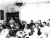 A seminar on secrecy problem as a reason for refusal  in  Vladimir Kislik's apartment. Among participants, in the background from the left: ??, Milan Mengeritzky, Pasha Abramovich, Felix Kochubievsky, Mark Lvovsky, Leonid Byaly, ? Terlitzky, Mila Volvovsky, Tzilia Roitburd, Bella Gulko, Yulian Khasin. Moscow, November 1987, co RS