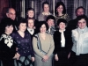 Members of the JEWAR group with James Scheuer . From the left: 1st row – Mara Abramovich, Ada Lvovsky, Rosa Ioffe, Elena Dubyansky, Oksana Kholmiansky, Victoria Khasin, Tania Ulanovsky; 2nd row - Congressman James Scheuer, Rimma Yakir,  Inna Uspensky, Marina Romanovsky, Congressman Steny Hoyer, Moscow, 1987, co RS