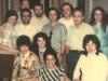 L-r first row: Irina Koshevaya, Mara Abramovich, ?, Bella Ramm; second row - Elena Prestina, Leonid Koshevoi, Dmitrii Ramm, Vladimir Prestin, Iosif Ahs, Eliyahu Essas, ?,?, Moscow, 1970, co Elena Polsky