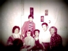Enid Wurtman co, Maria Slepak, Alexander Slepak, Jules Lippert, Vladimir Slepak. Standing - Leonid Slepak. Moscow, October,  1976