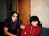 From the left : Katia Yuzefovich , Olga Ioffe,  Moscow, 1986. co RS