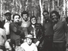 A meeting in Ovrazhki. From the left: 1st row - Lev Ulanovsky, Anatoly Shcharansky; 2nd row - Solomon Novikov,  Vladimir (Zeev) Shachnovsky, a sportsman from Israel, Maria Slepak, Alexander Luntz co, Vladimir Slepak. Moscow,  1973, co RS