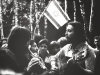 A meeting at a “Jewish clearing of Luntz”. Singing and playing guitar is Alexander Lerman. Rumyantzevo forest, Moscow, 1973, co RS