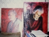 Alexander Lerner’s painting of activist refuseniks, Moscow 1987, co Frank Brodsky