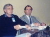 Amos Ettinger from Israeli delegation and Aron Orimian from Kol Israel in a Book Fair 1989, Moscow, September 1989, so Natalia Segev