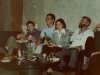 Book Fair 1989, Moscow. From the left: ?, Avshalom Kor, Alla Levi, Yehoram Takharlev, poet, ? co Natalia Segev