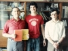 From the left Mark Freydlin, his son Boris and Boris Klotz. Moscow, 1986 co RS