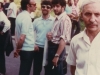 L-r: Igor Abramovich, Yuli Kosharovsky and Alexander  Goldfarb near Central Moscow synagogue, July 1974, co Enid Wurtman