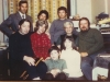 In the foreground Arye Ramm, Shoshana Ramm. Second row Dov and Bella Ramm, Bella's mother, Stuart Wurtman co. Third row: Igor Gurvich, Nina Tarasova, Yuli Kosharovsky, Moscow, November 1973.
