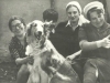 Celebrating Prisoner of Zion Ida Nudel's birthday in Bendery with refuseniks Yehudit Nepomniaschy (husband Yakov Levin is a POZ) and Sarah Vitaver from Odessa, refusenik David Shechter's son, Shimon, April, 1986, co David Shechter