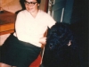 Ida Nudel in Masha and Vladimir Slepak's apartment with their dog Achbar, Moscow, October, 1976, co Enid Wurtman