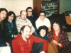 Back row: POZ Yuri Berkovsky, Rita Beilin, Anatoly Sharansky, Leonid Volvovsky, Ida Nudel.  Front row:  Yosef Beilin, Dina Beilin, Enid Wurtman co, Moscow, October, 1976