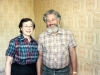 Masha and Vladimir Slepak in their empty apartment before departure. Moscow, 1988 co RS