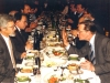 Meeting in Supreme Soviet between refusenik activists and Soviet and OVIR oficials, organized by Congressman Steny Hoyer, Moscow 1988. Foreground Yuli Kosharovsky co (left) and Rudolf Kuznetsov (right).