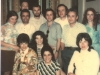 L-r first row: Irina Koshevaya, Mara Abramovich, ?, Bella Ramm; second row - Elena Prestina, Leonid Koshevoi, Dmitrii Ramm, Vladimir Prestin, Iosif Ahs, Eliyahu Essas, ?,?, Moscow, 1970, co Elena Polsky