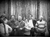 In the forest near Moscow l-r: Masha Fulmaht, Vladimir Slepak, ? Tetelbaum, ?,?, Lev Gendin, Dan Roginsky, Anatolii Novikiv, 1972, co Elena Polsky.