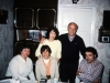 Sitting: Galina Zelichenok, Maxine Rosen, ?; standing Bunny and Frank Brodsky co, Leningrad,  1985
