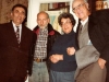 In the Taratutas apartment. From the left: Zalman Zaichik, Aba Taratuta, Ida Taratuta, a guest from Switzerland Werner Guggenheim. Leningrad, 197?. co RS