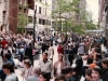 1984. People are lining up on side streets for March of solidarity with Soviet Jews. New York,  5th Avenue, 1984. co RS