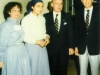 1985. Conference on Human Rights in House of Commons, Canada. From the left: Debby Solomon, Avital Shcharansky, Member of Parlament Bill Attewell, Stan Solomon. Ottawa, Canada, May 15, 1985. co RS