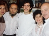 A sad farewell at the Abramovichs' home where a farewell party has been held for Feliks' imminent departure. From the left: Naomi Leibler, Pasha Abramovich, Feliks Abramovich, Mara Abramovich, Isi Leibler. Moscow, 1987. co RS