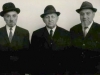 From the left: ? Kaganov, ?, Gdalia Pechersky. Jerusalem?, 19??. co RS