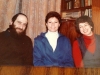 From the left: Yitzchak Kogan, Miriam Bisk, Sofia Kogan, Leningrad, 1983