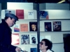 Israeli pavilion in the International Book Fair, Moscow 1985 Leonid Kelbert receives a souvenir