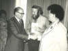 Adele Sandberg, Prime Minister Menachem Begin, Stuart Wurtman, Enid Wurtman co, Union of Councils for Soviet Jewry International Conference for Soviet Jewry, Jerusalem, spring 1978