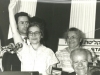 Prisoner of Zion Ida Nudel's arrival in Israel on October 15, 1987 with her sister Ilana Friedman and PM Yitzchak Shamir, co Enid Wurtman