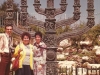 Joel Sandberg, Enid Wirt,mam and Adele Sandberg opposite of Knesset, Jerusalem, spring 1979