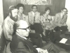 Prime Minister Menachem Begin, Stuart Wurtman, Enid Wurtman, Joel Sandberg, Adele Sandberg, Glenn Richter, UCSJ International Conference in Jerusalem in behalf of Soviet Jewry, spring, 1978, co Enid Wurtman