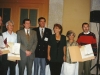 Jewish Agency honors former Refuseniks and former Prisoners of Zion. David Bar Tov, head of Nativ, Yuli Kosharovsky, Yuli Edelstein, Baruch Gur, Sylva Zalmanson, Vladimir Prestin, Jerusalem, 1989, co Enid Wurtman
