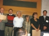 Jewish Agency honors former Refuseniks and former Prisoners of Zion. David Bar Tov, head of Nativ, Vladimir Prestin Yuli Kosharovsky, Ida Nudel, Sylva Zalmanson, Baruch Gur, Jerusalem, 1989, co Enid Wurtman