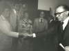Enid Wurtman, Joel Sandberg, Adele Sandberg, Glenn Richter, Prime Minister Menachem Begin, UCSJ International conference for Soviet Jewry in Jerusalem, spring 1978, co Enid Wurtman