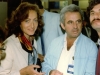 Members of Israeli delegation in their pavilion in the International Book Fair;  center - Shmuel Shatsky, co Dita Gurevich, Moscow 1985
